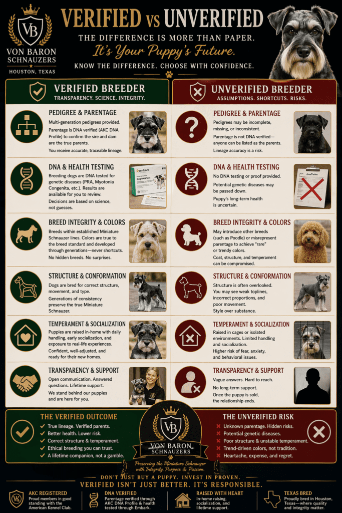 Ethical miniature Schnauzer Breeder