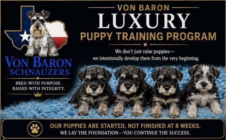 mini schnauzer puppies trained